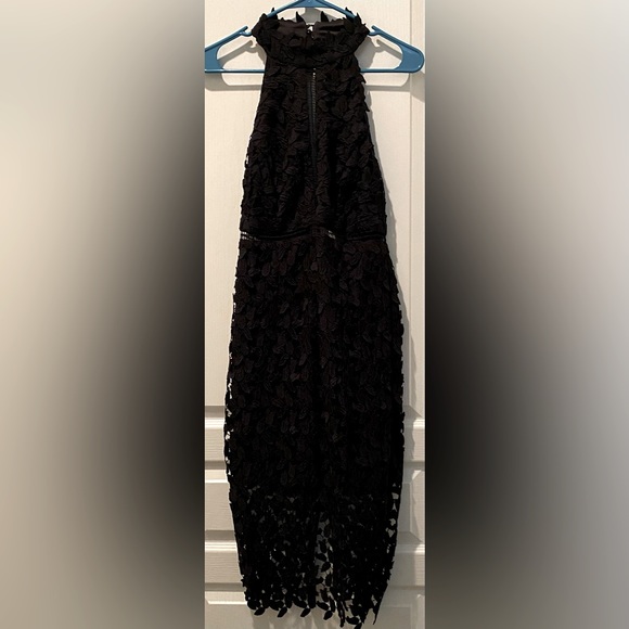 Revolve| Bardot Black Crochet Lace
Gemma Midi Halter Dress - Picture 6 of 8